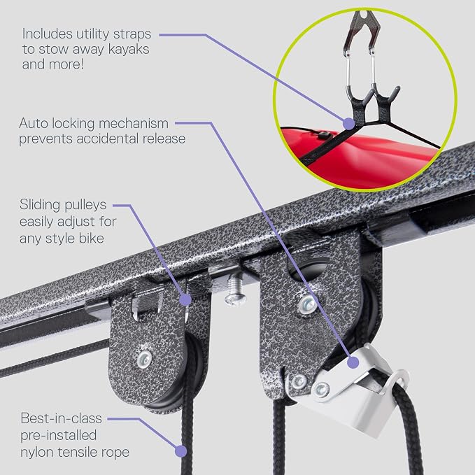 Bike Hoist- Heavy Duty for Space Saving - Image 4