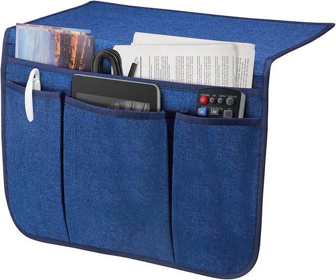 Bedside Caddy Bedside Storage Organizer Magazine Phone Tablet iPad Remote Holder by SYSOV