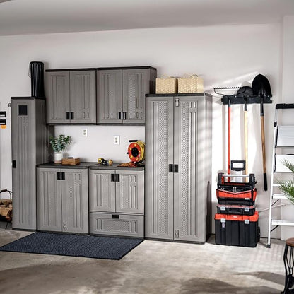 Suncast 3 Pack Long Handle Tool Organizer, Resin Wall Mount Storage Rack - Image 4