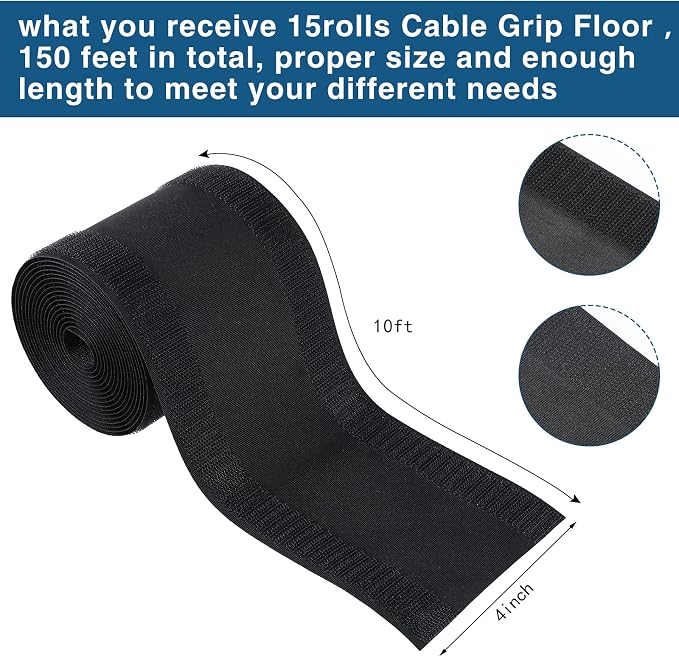 WILLBOND Carpet Cord Cover Cable Protector Floor Cover Cable Protector - Image 2