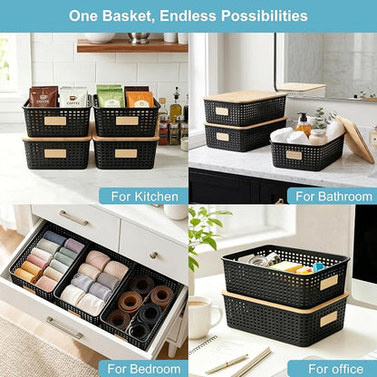 Bagnizer 4 Pack Plastic Storage Bins - Image 5