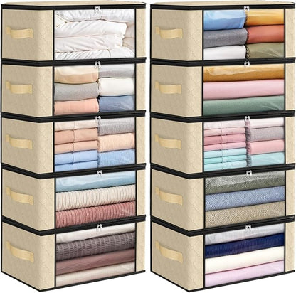 Fab totes 35L Closet Organizers and Storage, Foldable Under Bed Storage by Fabtotes