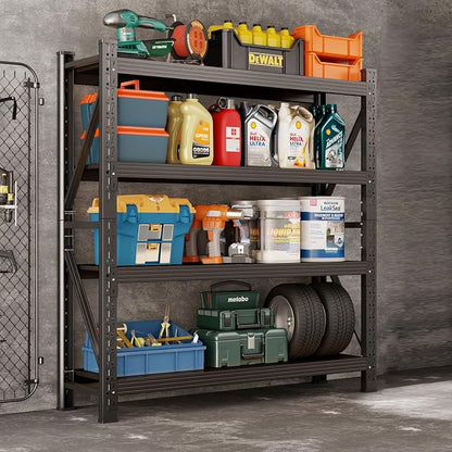 3000LBS Heavy Duty Shelving Units, 4 Tier Adjustable Metal Utility Shelf by SGFHNV