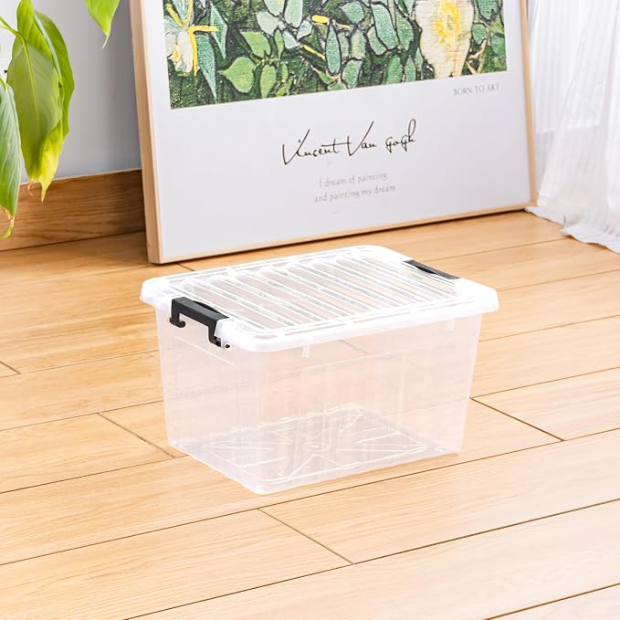 Cetomo 18Qt*6 Plastic Storage Bins, Storage Box, 6 Pack, Organizing Container - Image 5