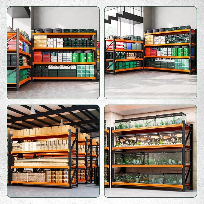 Letaya 6000LBS Heavy Duty Storage Shelves, 4 Tier Large Tall Industrial Shelving - Image 6