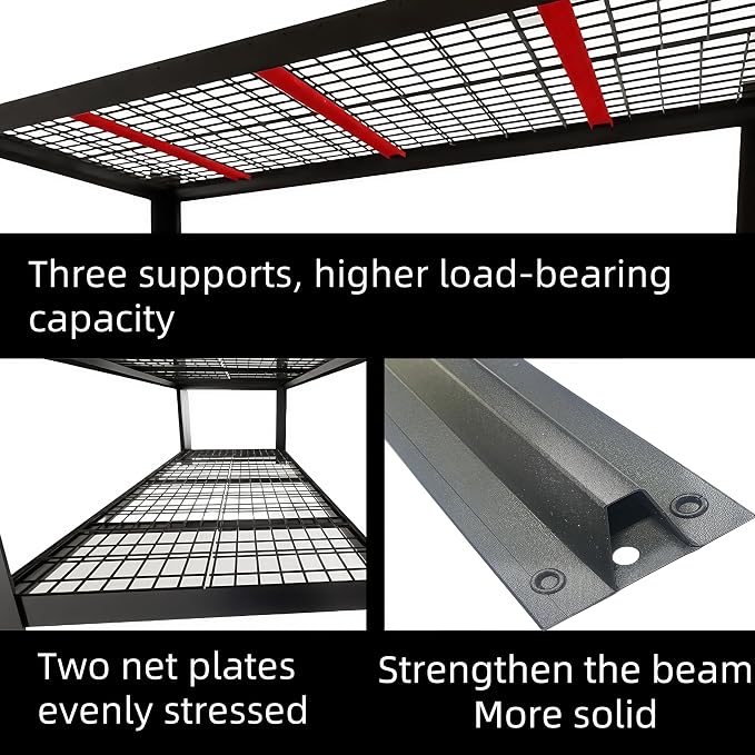 71" Wide Garage Shelving Unit, Heavy Duty Garage Storage Shelves, 8000 LBS - Image 5