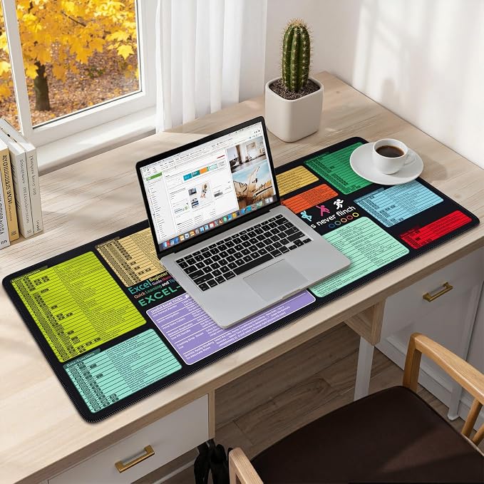 iCasso Excel Cheat Sheet Desk Pad Mat - Image 8