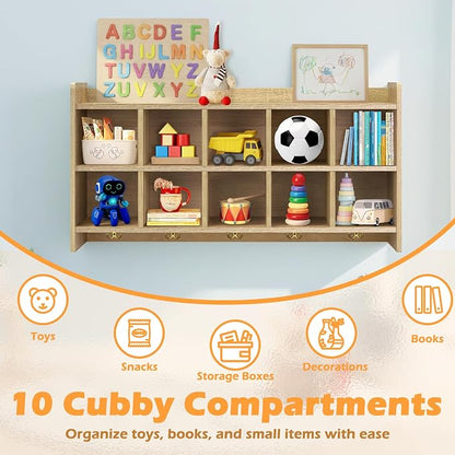 Wall Cubbies, 10 Cubby Storage Organizer - Image 5