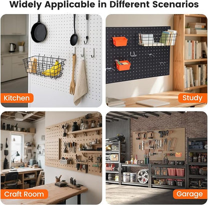 Pegboard Organizer Accessories Kit 155 PCS, Peg Board Hooks Assortment - Image 9
