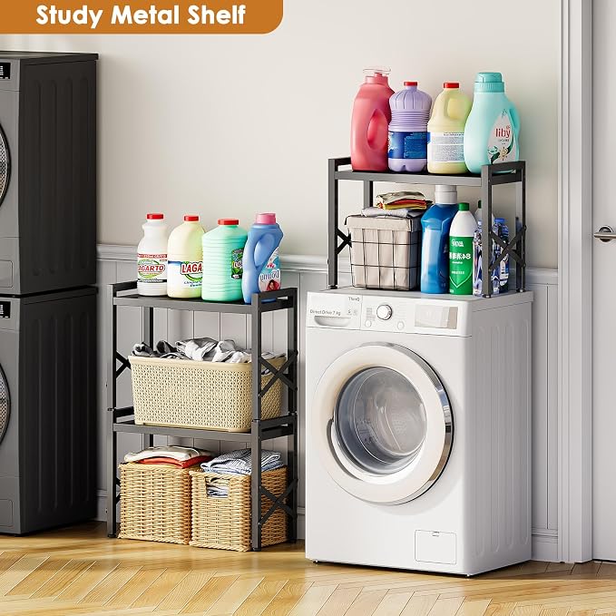 Expandable Pantry Shelves, 17-28 Inch Adjustable Kitchen Storage Shelf Organizer - Image 9