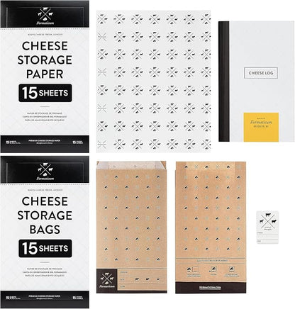 Formaticum Cheese Storage Kit | Cheese Storage Bags, Cheese Storage Paper by Formaticum