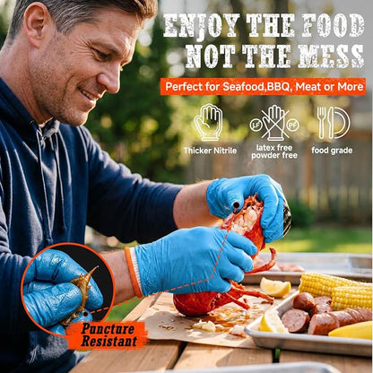 ANBOSON BBQ Gloves, Disposable BBQ Gloves Heat Resistant Cooking | Disposable - Image 4