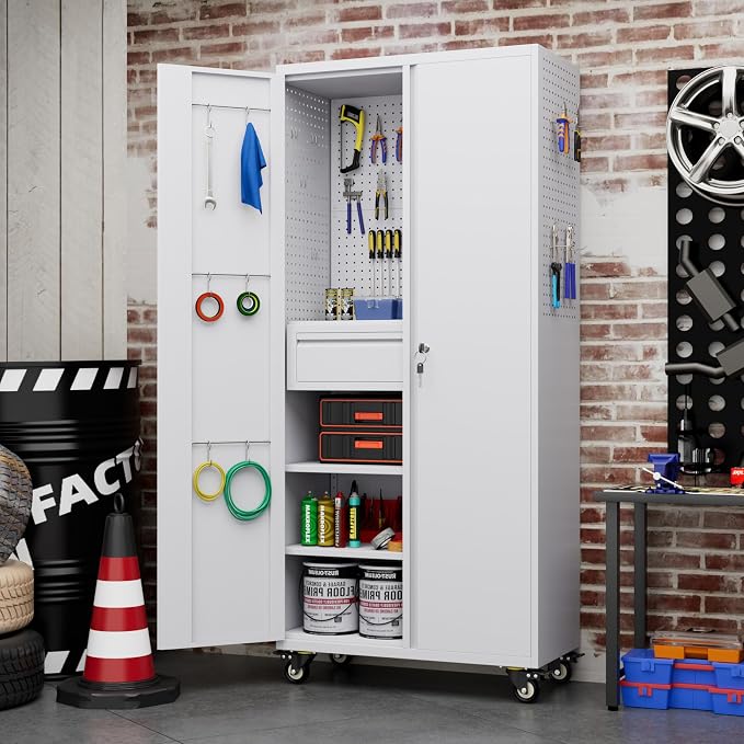 SUXXAN 71" Metal Garage Storage Cabinet - Image 8