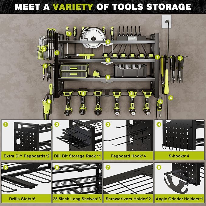 Power Tool Organizer Wall Mount - Image 3