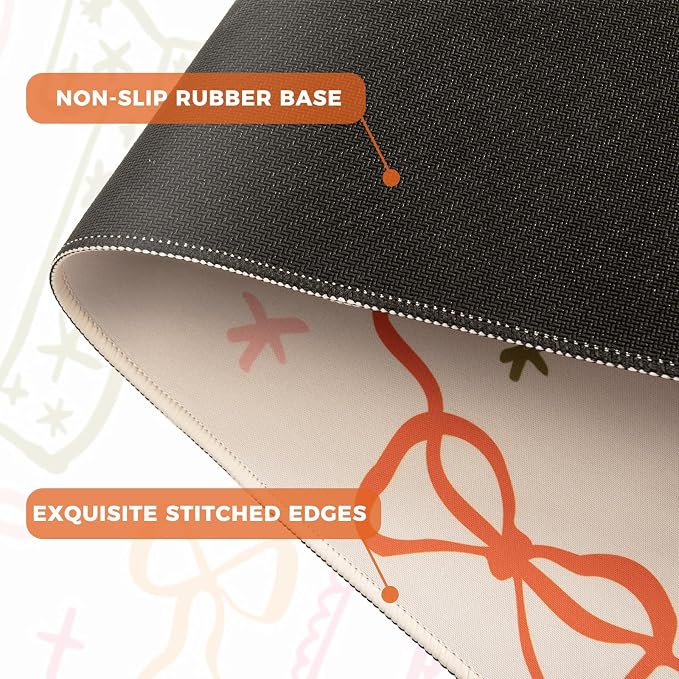 iCasso Desk Mat for Keyboard and Mouse, Large Mouse Pad for Desk, Desk Matt for - Image 4