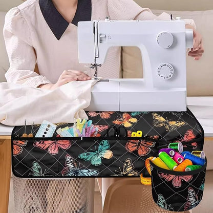 Butterfly Sewing Machine Mat Sewing Machine Carrying Pad Thread Holder Foldable - Image 3