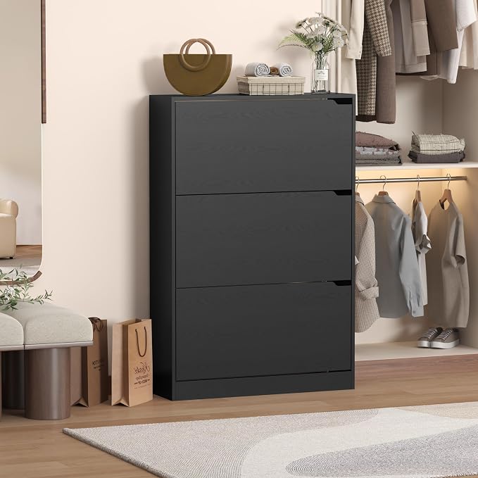 Wodeer Narrow Shoe Cabinet for Entryway, Slim Shoe Storage Cabinet - Image 5