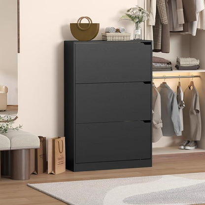 Wodeer Narrow Shoe Cabinet for Entryway, Slim Shoe Storage Cabinet - Image 5