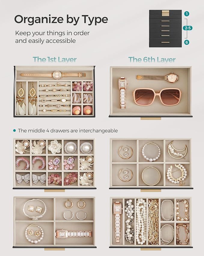 SONGMICS Jewelry Box Organizer - Image 3