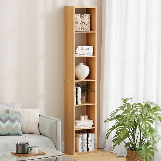 6 Cube Storage Organizer Single Row, Cube Shelf by JPIZISO