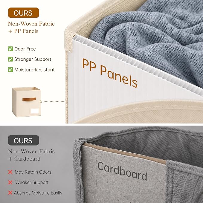 Storage Cubes 10 Pack, 11 Inch Fabric Storage Cubes Organizer Bins - Image 9