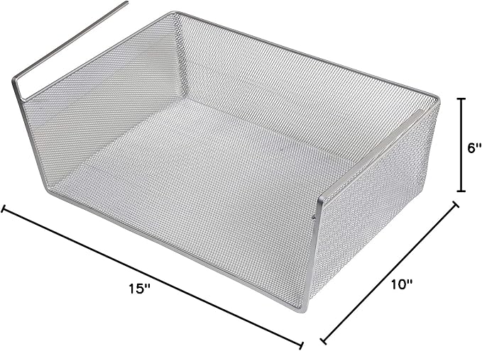 YBM Home Under Shelf Basket Mesh Stainless Steel Storage Under Cabinet Hanging - Image 7