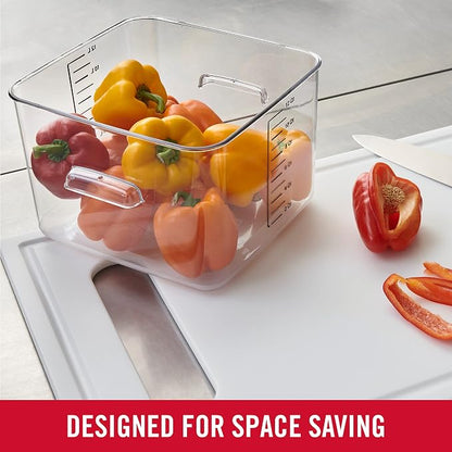 Rubbermaid Commercial Products Space Saving Square Food Storage Container 12 - Image 3