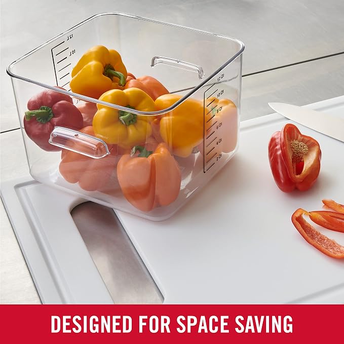 Rubbermaid Commercial Products Space Saving Square Food Storage Container 12 - Image 3