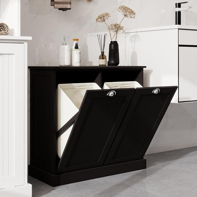 KEIKI Tilt-Out Laundry Sorter Cabinet - Image 6