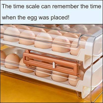Sooyee Egg Holder for Fridge, 2 Drawers 40 Eggs | Eggs Organizer for - Image 3
