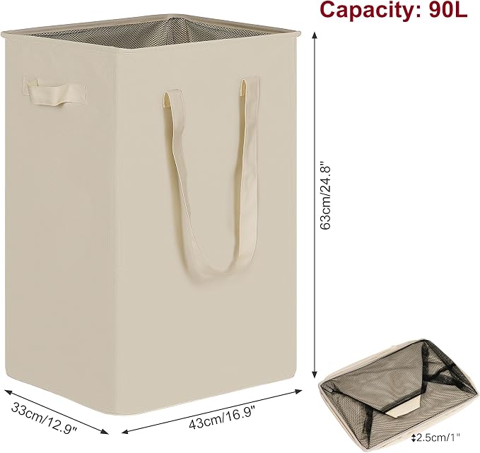 efluky Slim Laundry Basket, Narrow Laundry Hamper - Image 2