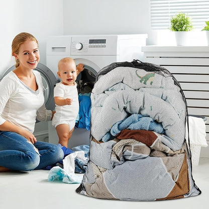 Large Mesh Laundry Bags: 2 Pack 24" x 36" Heavy Duty Soft Breathable Machine - Image 7