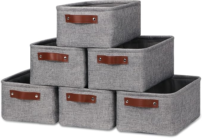 HNZIGE Foldable Fabric Storage Baskets, Empty Gift Baskets by HNZIGE