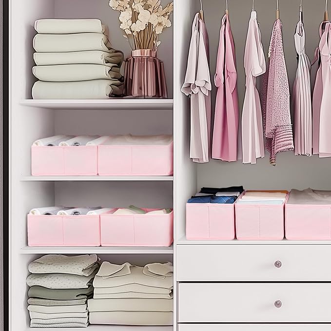 Criusia Drawer Organizer Clothes, 10 Pack Dresser Organizer - Image 7