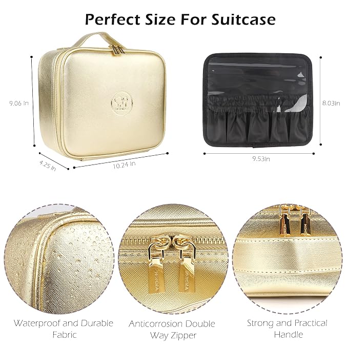 MOMIRA Travel Makeup Bag Cosmetic Bag Makeup Organizer Bag - Image 2