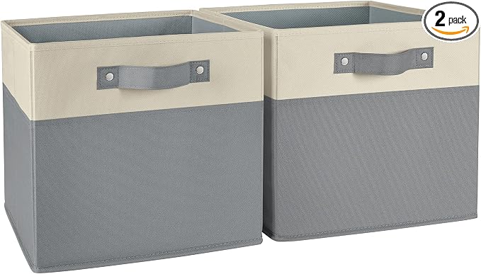 RiverRidge Two-Tone Folding Storage Bins by RiverRidgeHome