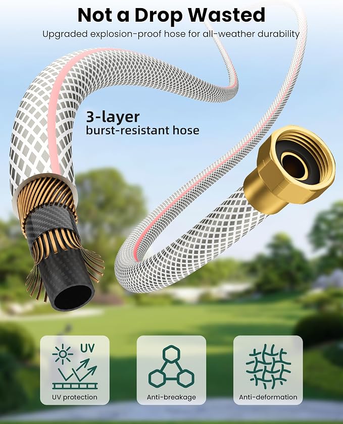 AYURA Retractable Garden Hose Reel 100 ft x 1/2 inch - Image 6