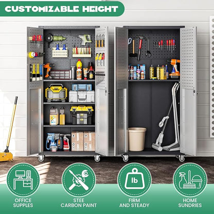 Garage Cabinet System | Heavy Duty Steel All-in-One Modular Garage Cabinet Set - Image 3