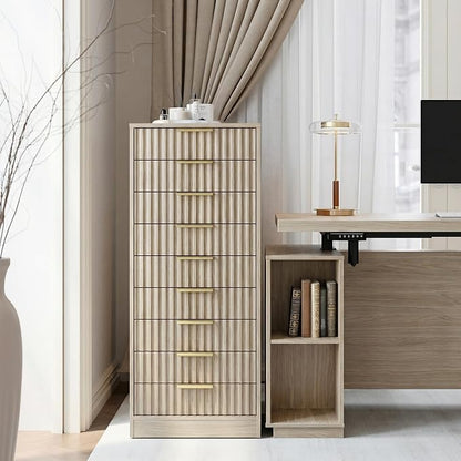 9 Drawer File Cabinet, Wooden Office Cabinet - Image 3