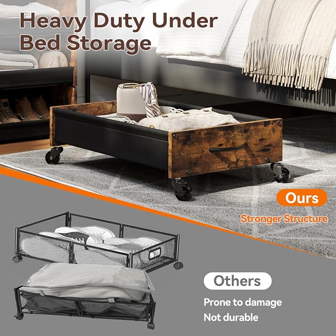 FOUCSSOMEI Under Bed Storage - Image 6