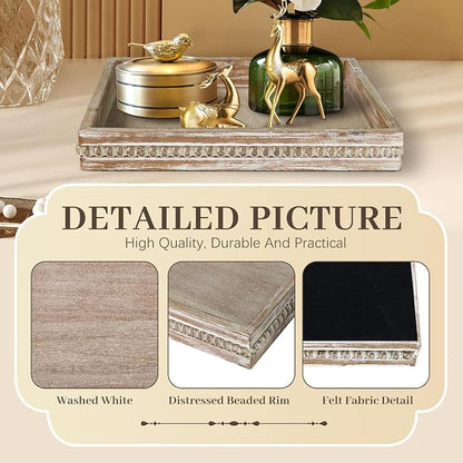Wooden Decorative Tray, Small Serving Tray - Image 6
