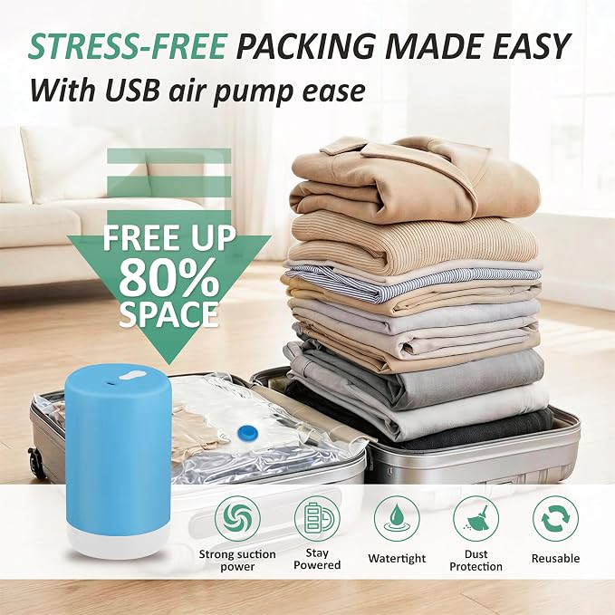 Cozy Essential Travel Vacuum Storage Bags - Image 2