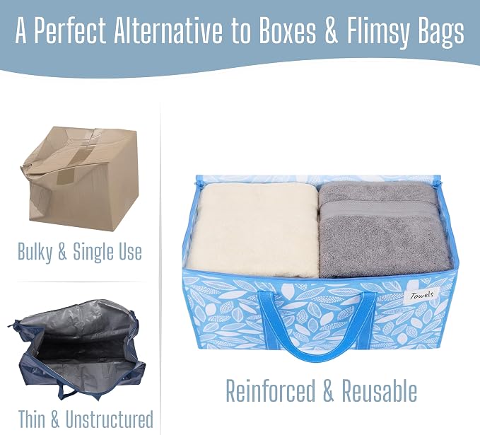 VENO 10 Pack Heavy Duty Moving Bags, Extra Large Storage Bags - Image 5