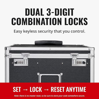 Vaultz Locking Mobile Business Case, Letter Size, 11 x 14.75 x 13.75 Inches - Image 6