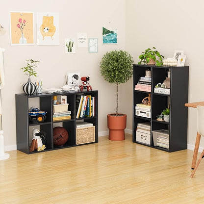 6 Cube Storage Organizer, Metal Cubby Storage Shelf, Small Box Bookshelf - Image 6