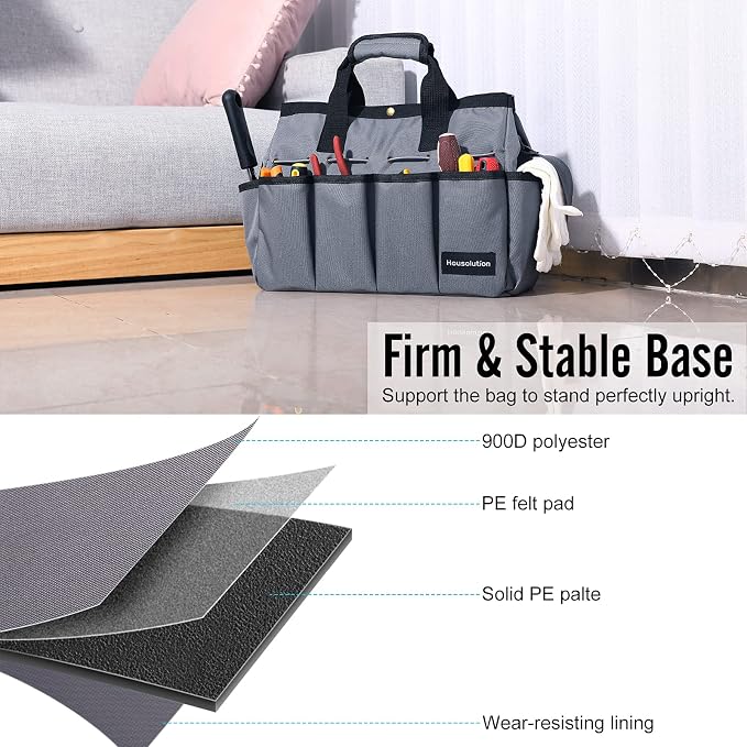 Housolution Garden Tote Bag, 900D Gardening Tool Bag, Garden Tote Storage Bag - Image 7