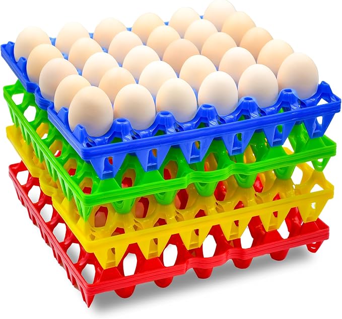 8-Pack Plastic Egg Tray Egg Crate, 30-Egg Flats by Unknown