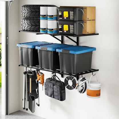 FLEXIMOUNTS 2-Pack 2x4ft Heavy Duty Garage Wall Shelving, 800lbs Capacity - Image 8