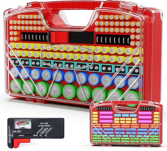 Battery Organizer Storage Holder Box Case by Unknown