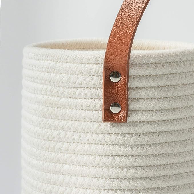 Goodpick 2 Pack Cotton Rope Wall Hanging Baskets - Image 7